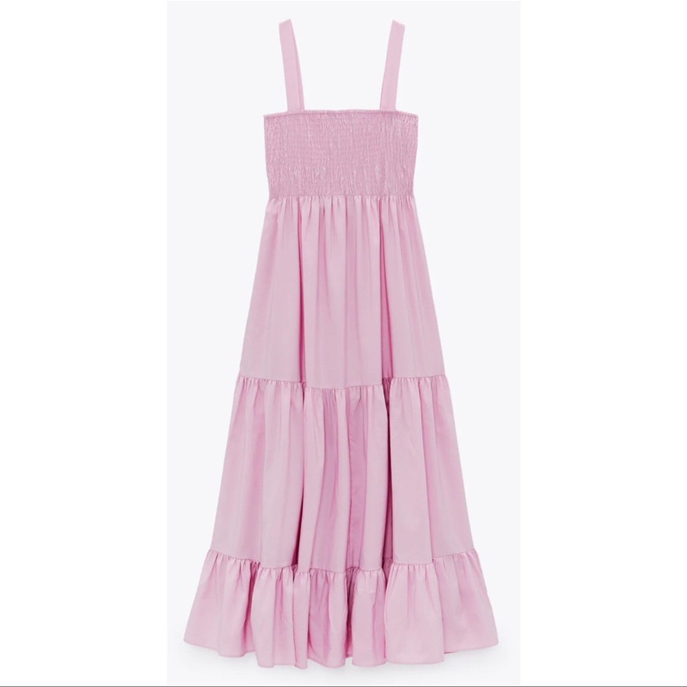 Zara pink midi dress